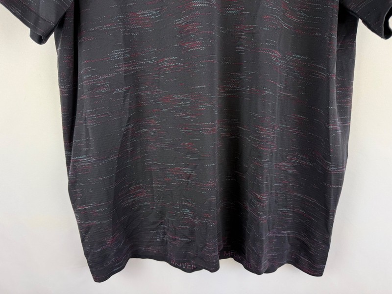 Lululemon Men's Chroma Check Black Metal Vent Tech Short Sleeve 2.0 Shirt XXL gallery
