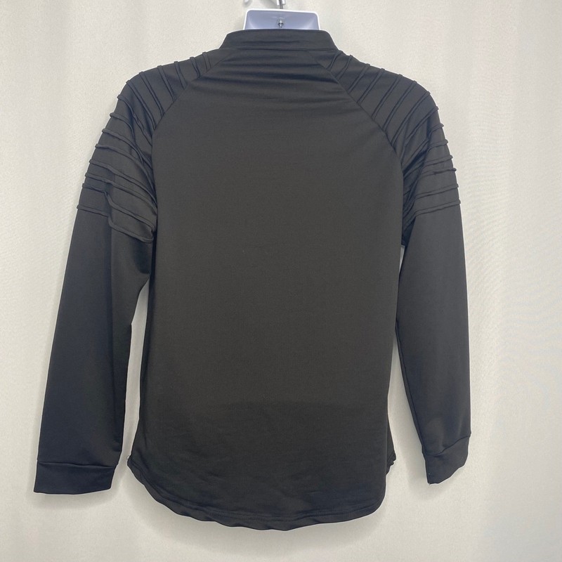 Under Armour Mens Black Quarter Zip Pullover Ribbed Shoulder Detail Size M gallery