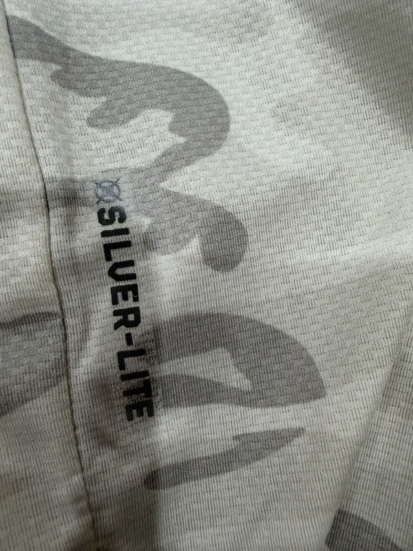 ASRV Silver-Lite DSG-0164 Camo Training T-Shirt White Gray Curved Hem Men’s M gallery