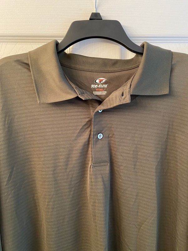 Mens Top Flight XL Pull Over Polyester Golf Shirt, Long Sleeve gallery