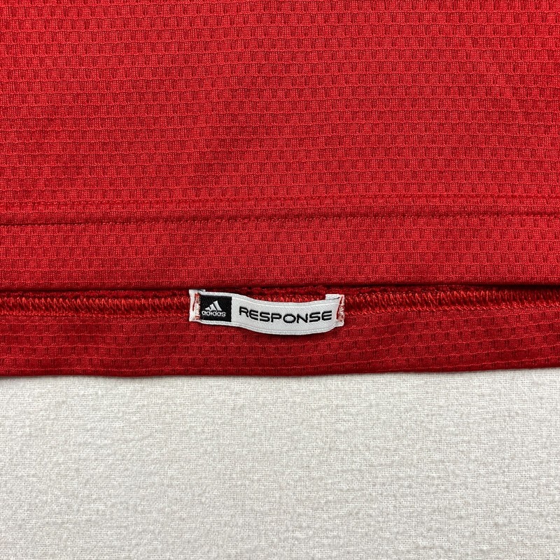 Adidas Formotion Response 1/4 Zip Shirt Mens Medium Red Climacool 3 Stripes gallery