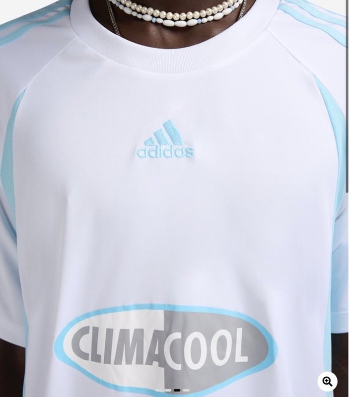 Adidas Men’s Climacool Jersey White / Blue Size Large KA5488 gallery