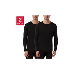 New 32 Degrees Men’s Heat Tee, 2-pack Multi Sizes Choice Black or Multi Color