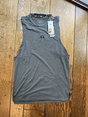 NWT Men’s Adidas Designed For Training Workout Tank Top XS Grey