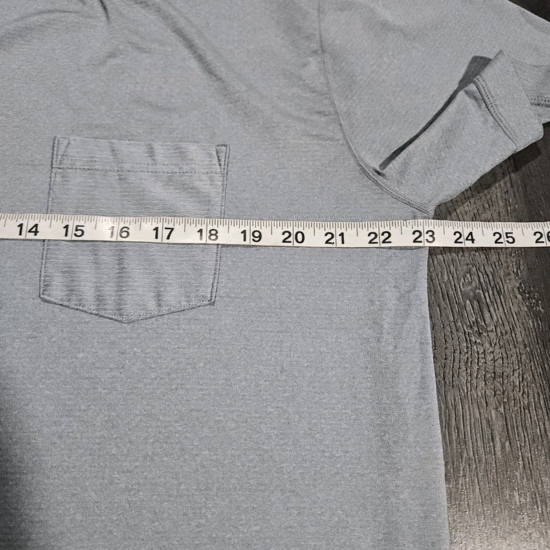 Vuori Tradewind Performance Tee Men XL Blue Stretch Pocket UPF Quick Dry Light gallery