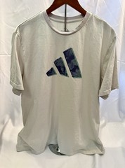 Adidas Men’s Tennis Aeroready Graphic T-Shirt – Off-White/Beige – 2XL