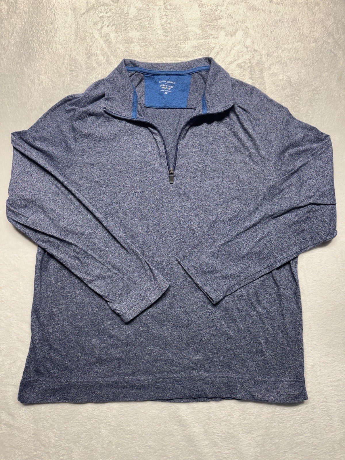 Banana Republic Quick Dry Half Zip Long Sleeve Grey XL gallery