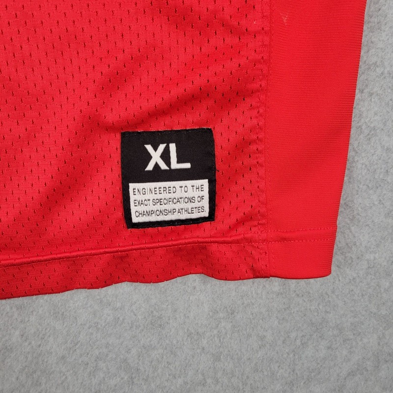 Nike Football Practice Jersey Mens XL Red Number 24 Mesh V-Neck Athletic OSU gallery