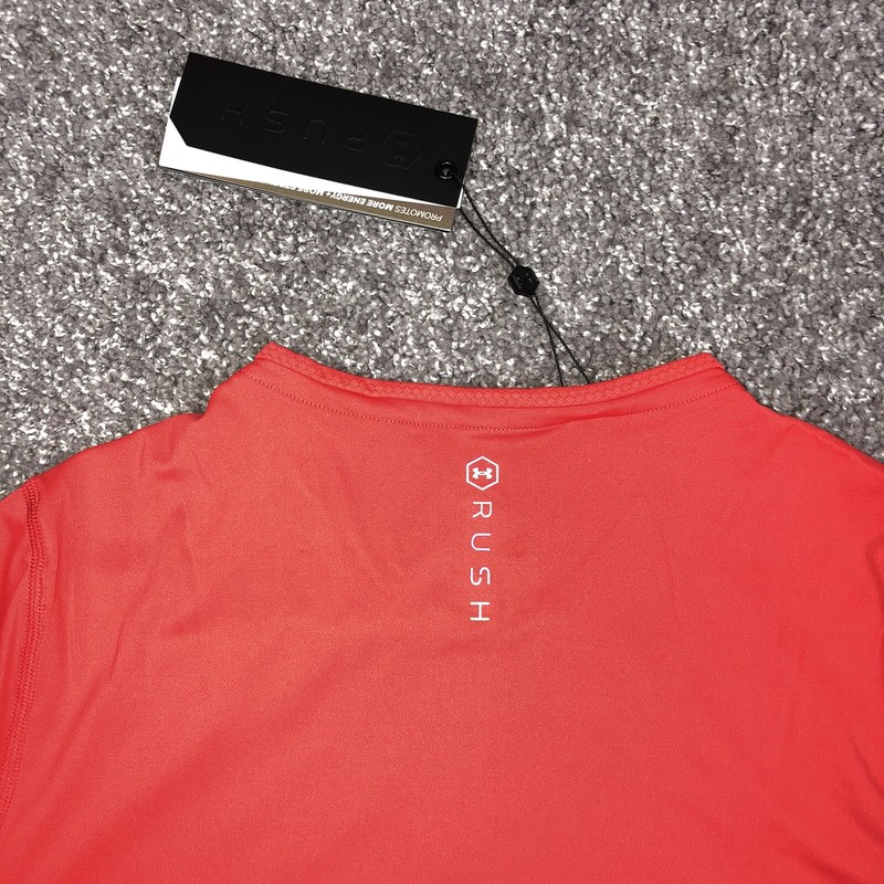 Under Armour HeatGear Rush Men's Compression T-Shirt Red Size 3XL 1327644-646 gallery