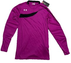 Under Armour HeatGear Athletic Long Sleeve Shirt Men’s Small Magenta NWT