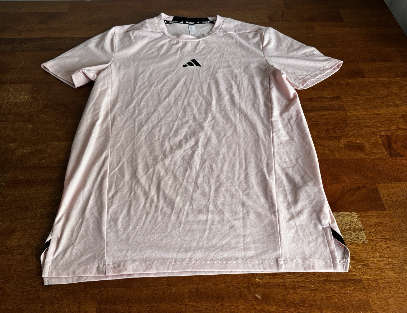 Adidas Training Athletic Wear Men's Medium Pink Running T-Shirt Tennis gallery