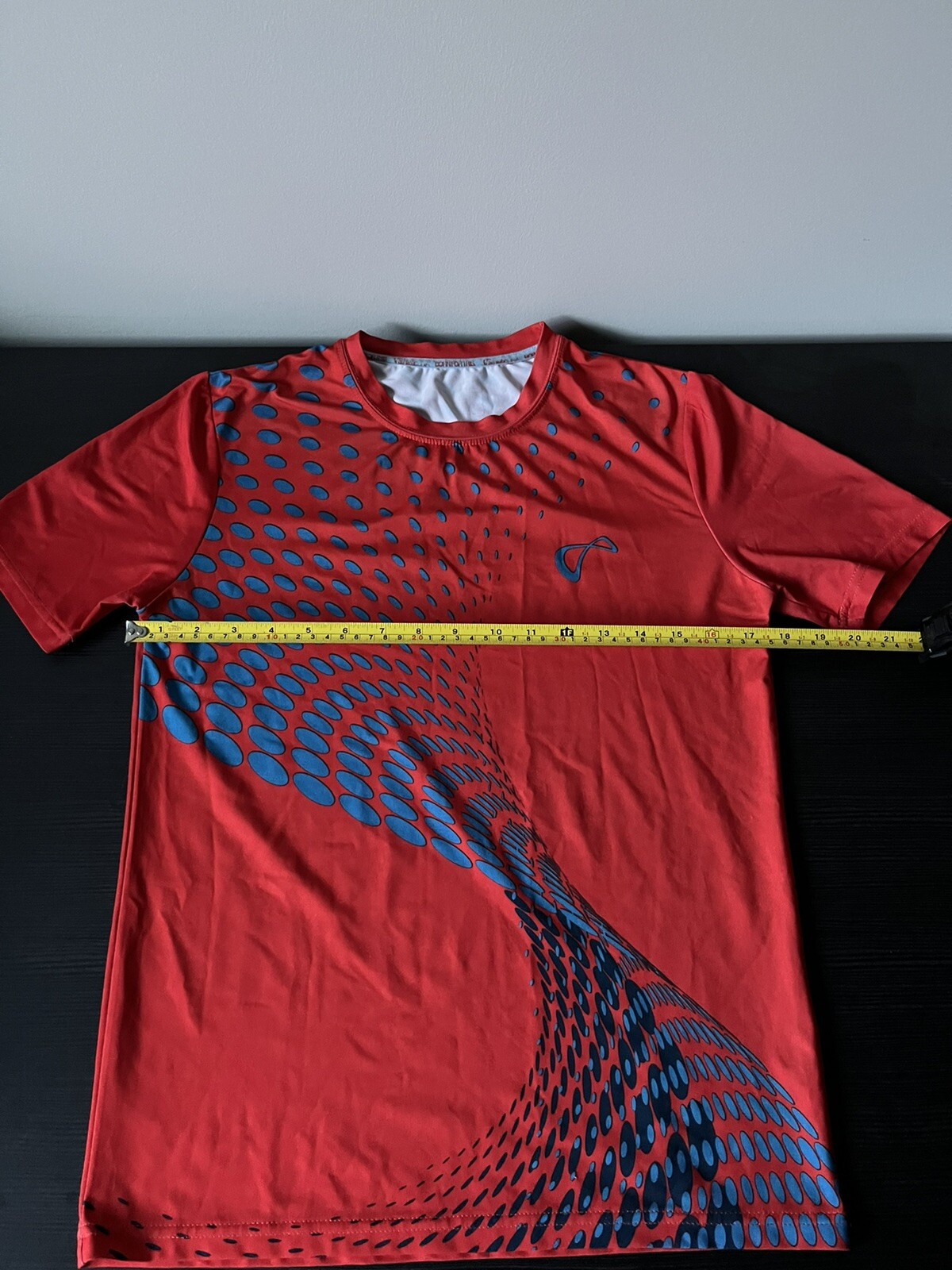 Athletic DNA Performance Crew/Match Tee Red Orange/Blue Boy's Large gallery