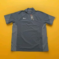 New Under Armour Medium ¼ Zip Coach’s Pullover Storm Tech Men’s Squad Grey