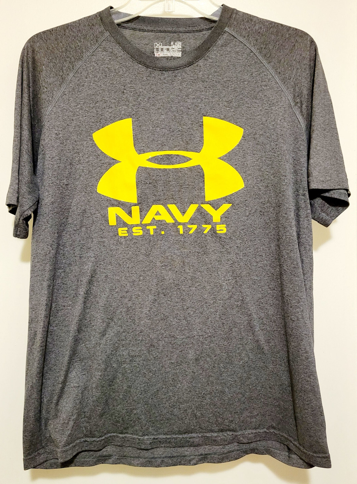 Under Armour Navy 1775 Heat Gear Shirt Men's Size Large gallery