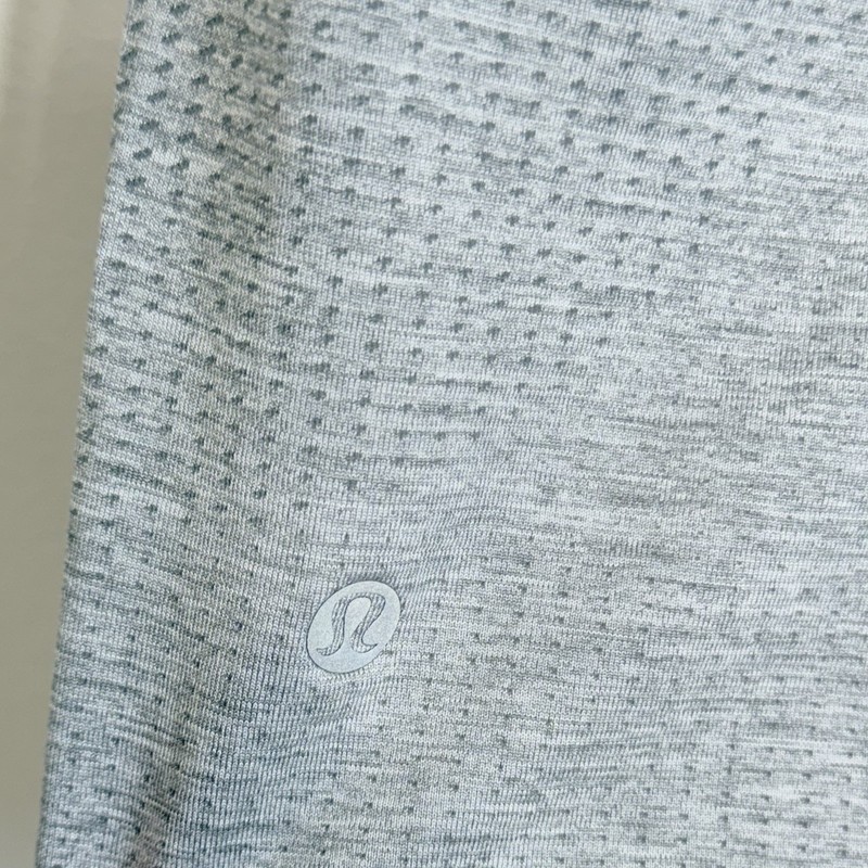Lululemon Mens Gray Metal Vent Tech Crew Neck Nylon Blend SS Shirt Size Medium gallery