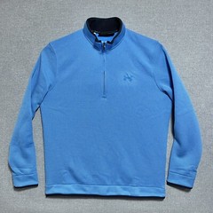Under Armour 1/4 Zip Golf Sweater Top LS Men’s Sz L Blue