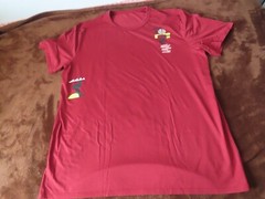 rare LULULEMON JUSTIN BROADBENT TEAM CANADA activewear short sleeve tshirt 2XL 2