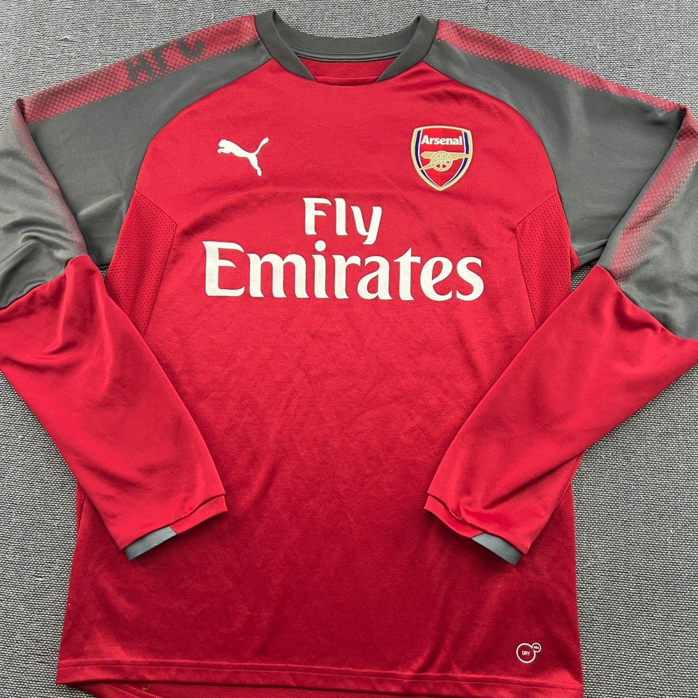 Arsenal 2017 2018 Mens Track Top Medium Drill Football Training Adult Puma