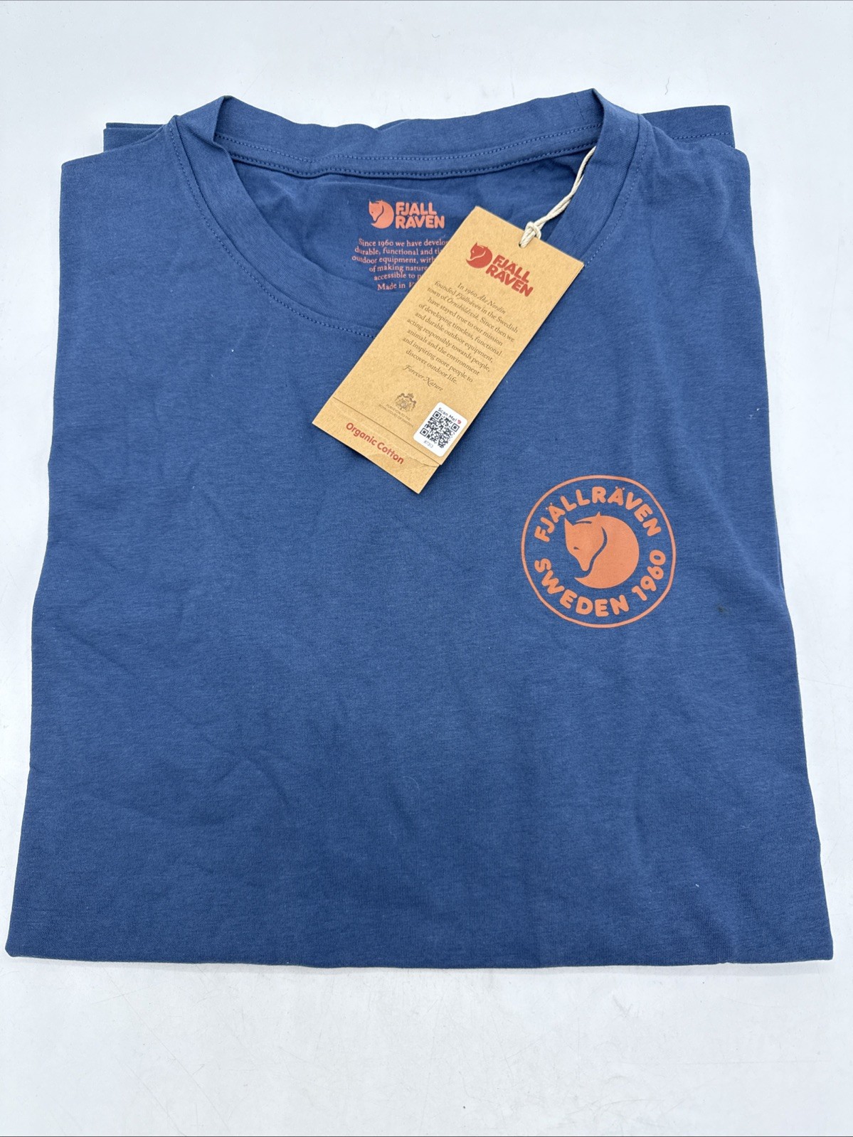 Fjallraven 1960 Logo Men's T-Shirt Indigo Blue Size Large NWT! gallery
