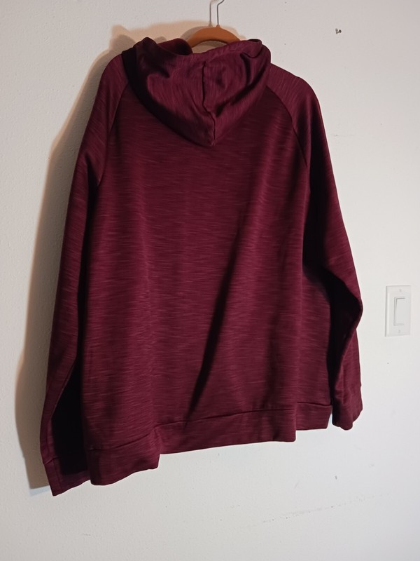 Tek Gear Warm Tek RN73277 Fleece XXL 2XL Marron/red Pullover Front Pocket Soft gallery