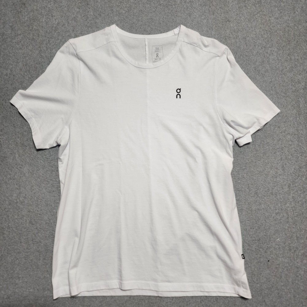 On Cloud Running Performance T Shirt Men's Size XXL 2XL White Graphic-T Cotton