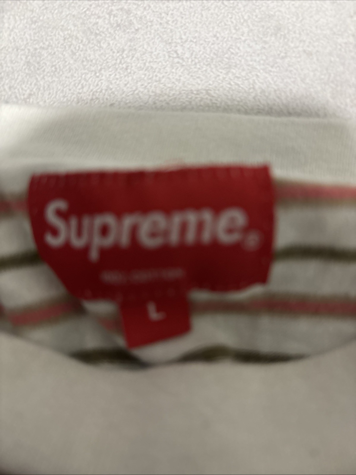 Supreme Bowery Striped Long Sleeve Size Large gallery