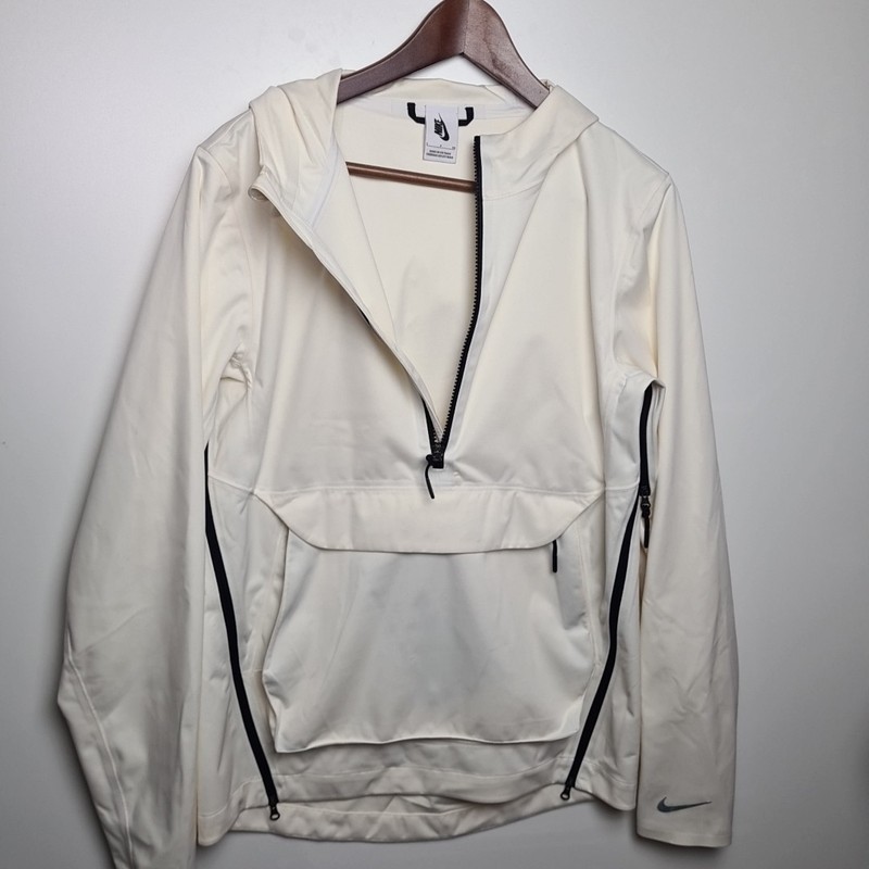 🚨 Nike Lab Essentials Training Anorak Jacket Sail Pullover Men Sz S 866061‑133 gallery