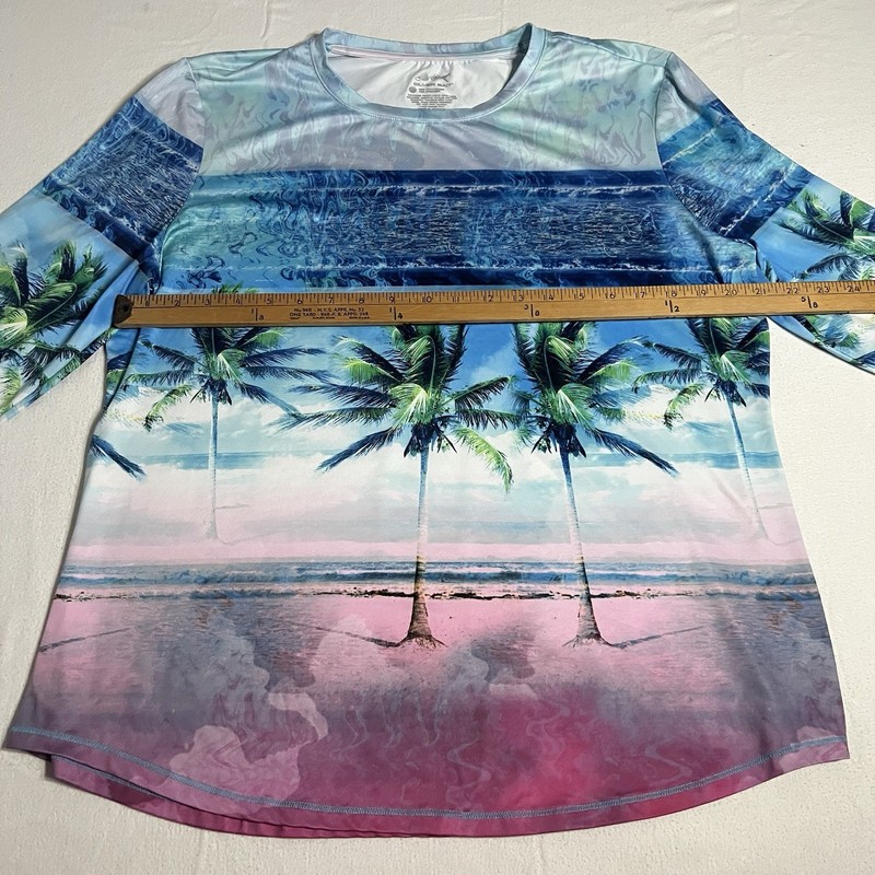 Silver Bait Long Sleeve Performance Fishing Shirt Men’s XL Stretch Beach Theme gallery
