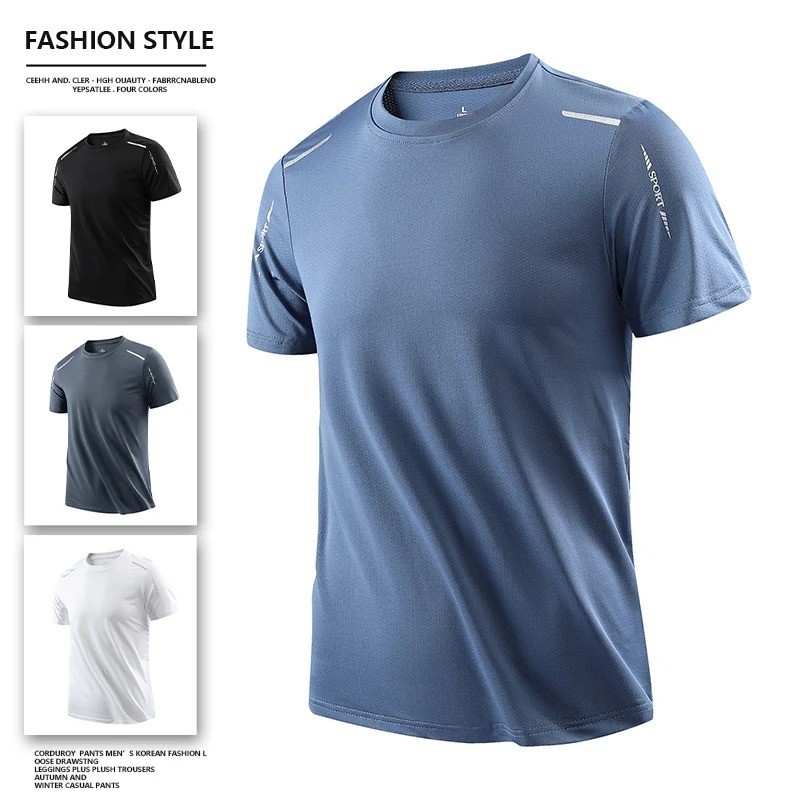 SlimFit CHRLCK Men's Quick Dry Running T-Shirt Breathable Sports Gym Fitness Top gallery
