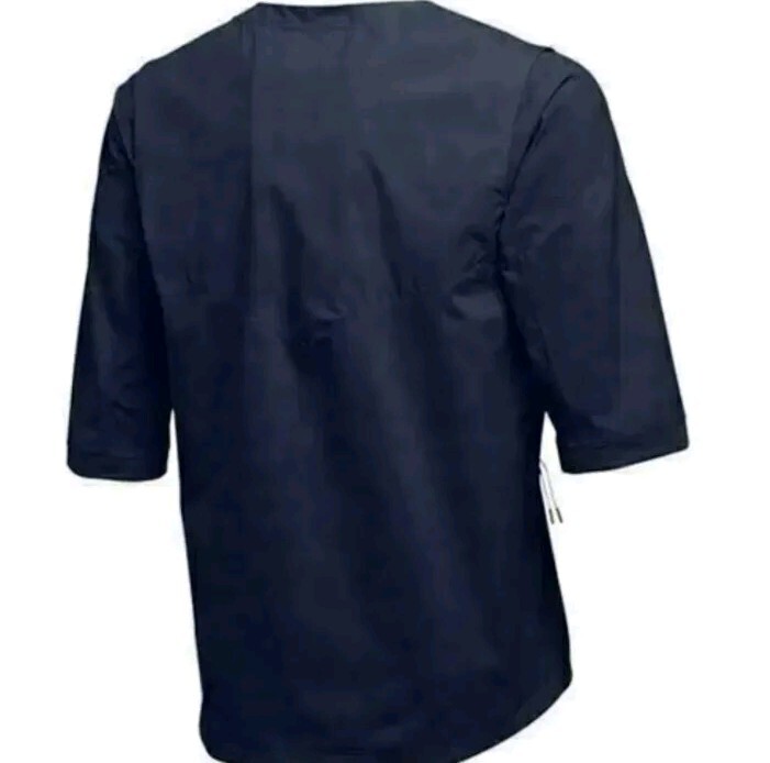 New Nike MLB Baseball Jacket Short Sleeve Shirt Cage Navy Blue 897383-419, Small gallery