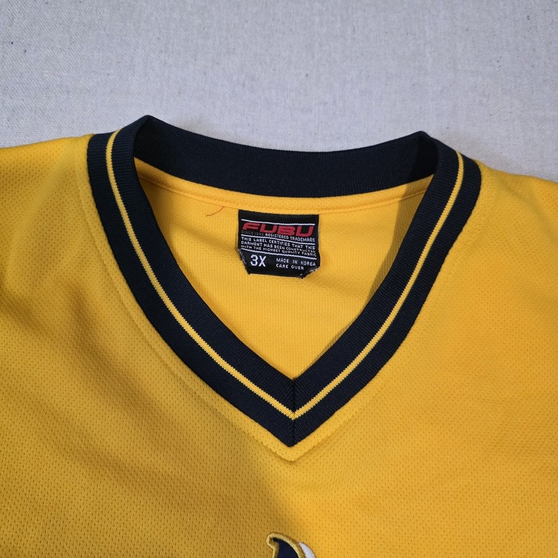 Vintage Fubu Jersey Yellow Mens Size XXXL #05 Street Wear 90s y2k Embroidered gallery