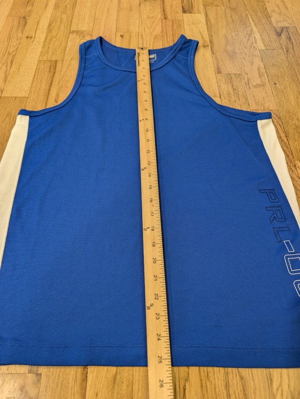 Polo Sport Ralph Lauren Blue Tank Top Mesh Polo 67 Basketball Mens Medium PRL067 gallery