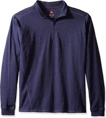 Hanes Men’s Long Sleeve Quarter Zip Pullover 2XL (50-52)