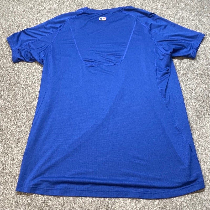 Nike Chicago Cubs MLB Authentic Collection Dri-FIT Shirt Mens XXL Blue 627896 gallery