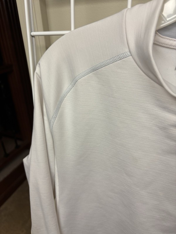 Nike Pro Dri-Fit Compression Long Sleeve Activewear Mock Neck Size XL. White. gallery