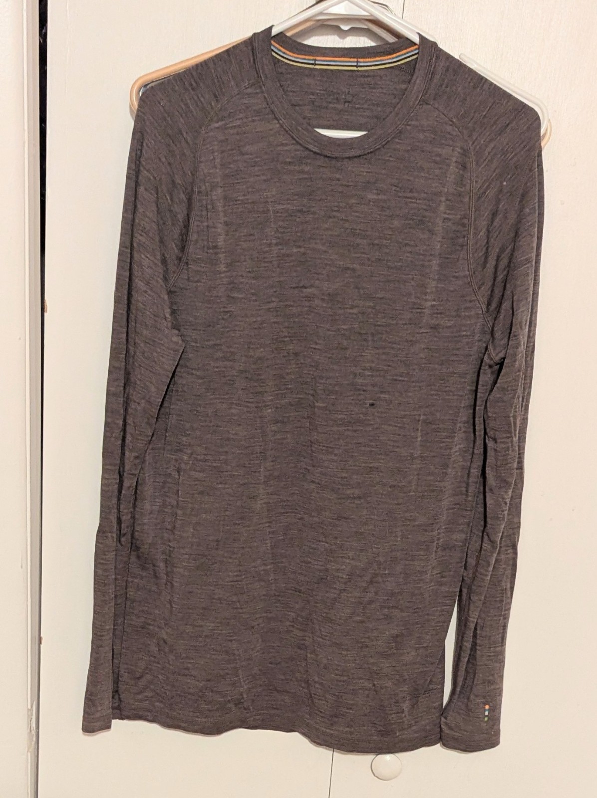 Smartwool Merino 250 Base Layer Crew Mens Size L Gray Pullover Shirt Long Sleeve gallery