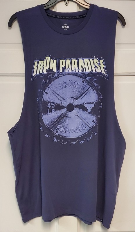 Under Armour UA Men's Project Rock Iron Paradise Blade Tank Top Size XL XLarge gallery