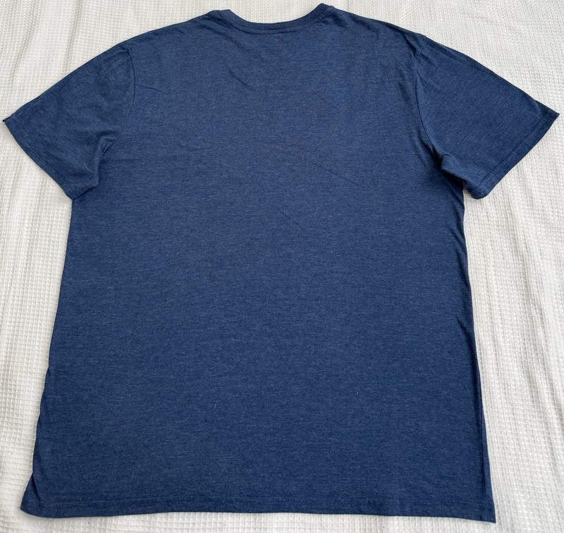 Psycho Bunny Shirt Mens XL Blue V-Neck Short Sleeve Stretch Casual Tee gallery