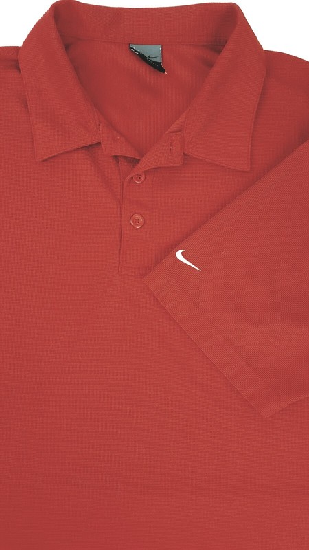 Nike Golf Polo Shirt Men Size Large Dri Fit Dry Short Sleeve 3 Button Dark Red L gallery