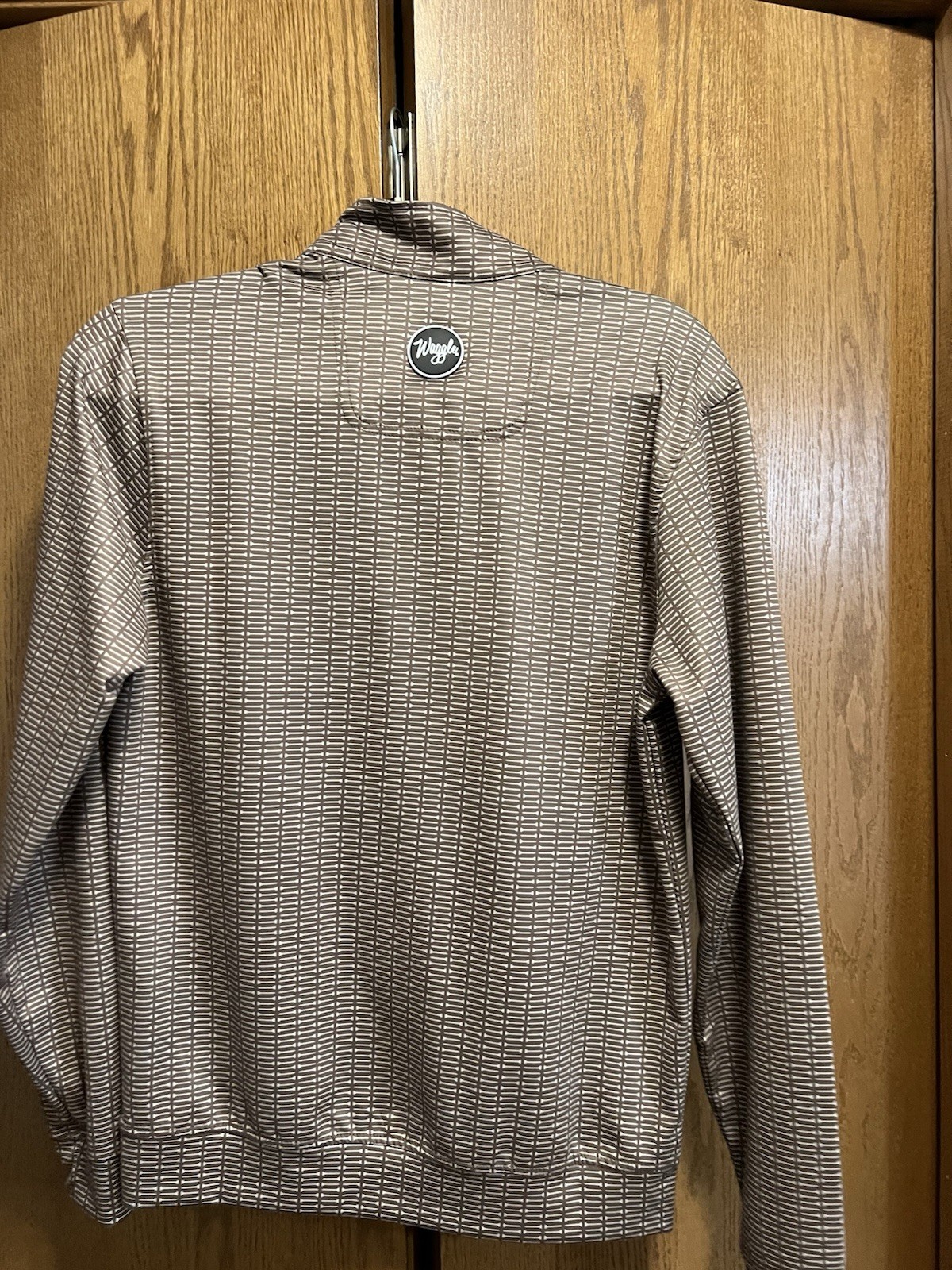 Waggle Men's Performance 1/4 Zip Golf Pullover Tea Party Print Size XS gallery