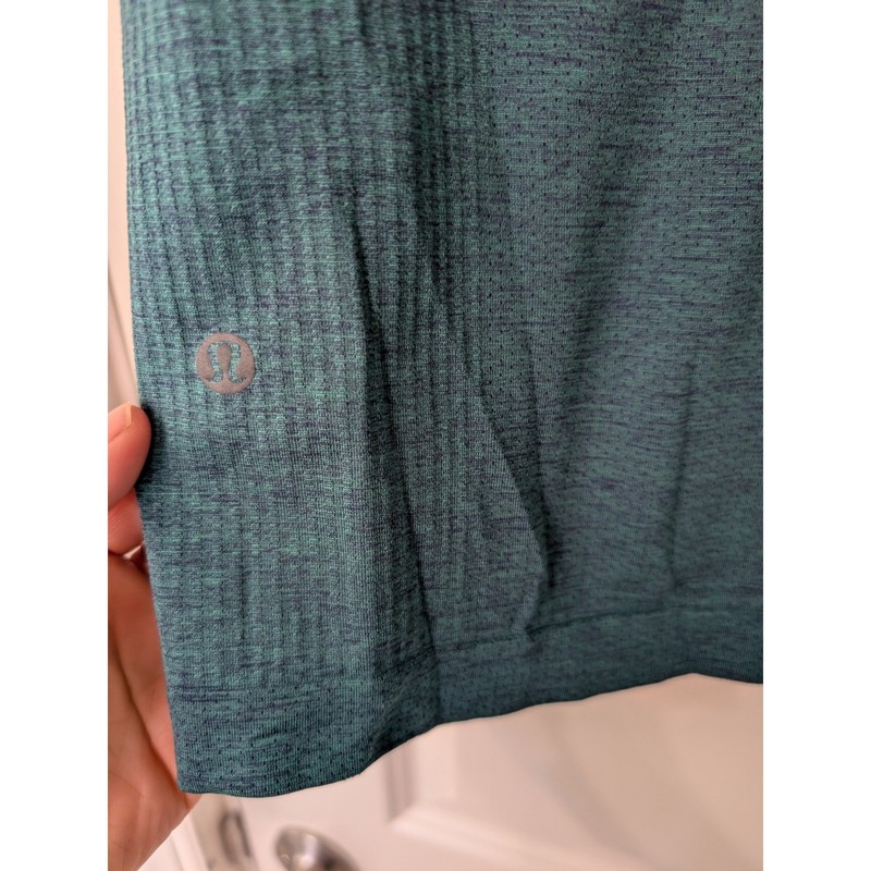 Lululemon Metal Vent Tech Long Sleeve Shirt Mens XL Heathered Teal Green Running gallery