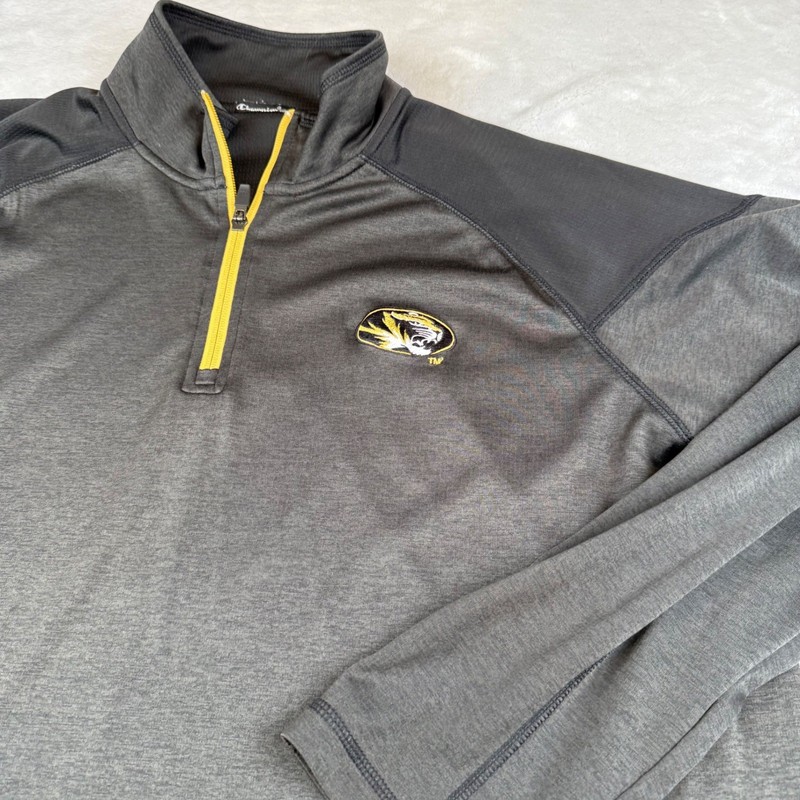 Champion Elite Missouri Tigers Pullover 2XL Mens Long Sleeve Gray gallery
