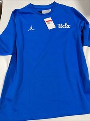 Nike Jordan UCLA Football Performance Long Sleeve Colorblock Shirt Large New