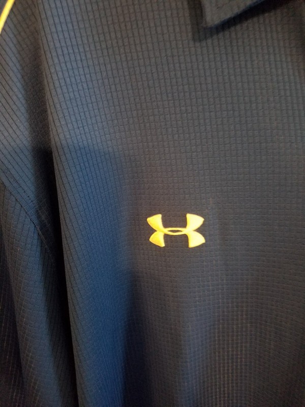 Under Armour Mens UA Heat Gear Playoff Printed Polo / Blue / Loose / LARGE gallery