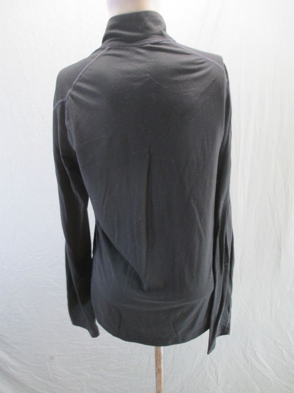 Paradox Size S Mens Black Merino Wool Blend 1/4 Zip Base Layer Pull Over 896 gallery