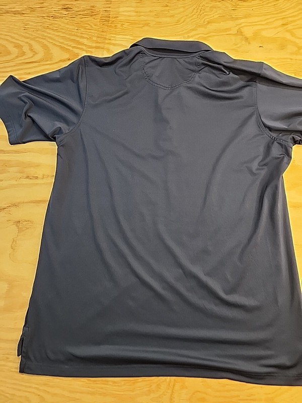 F&G Tech Blue Polyester Blend Golf Polo Shirt Mens XL Lightweight gallery
