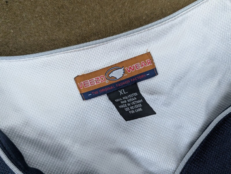 Vintage Veezo Wear Jersey XL Blue New York Hip Hop Baseball Wu Wear Rap Y2K 90s gallery