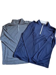 Foot Joy 1/4 Zip Performance Golf Pullover Lot Men’s XL Thermo Series Blue