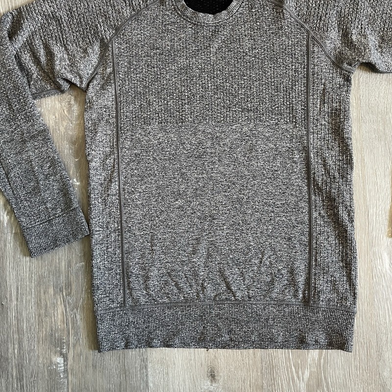 Lululemon Engineered Warmth Long Sleeve Crew Mens XS Gray Merino Wool Blend gallery