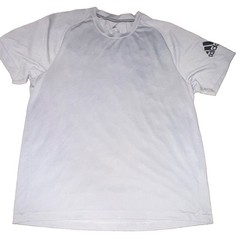 adidas Climalite Men’s L White Crew Neck Short Sleeve Athletic T-Shirt